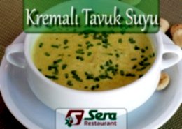 Kremalı Tavuk Suyu Çorbası