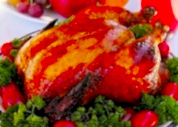 Fırın Yemekleri Fırında Nar Gibi Kızarmış Tavuk